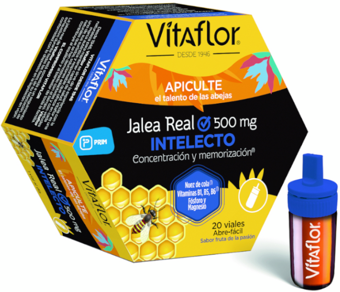 Vitaflor Jalea Real Intelecto 500mg 20 Viales