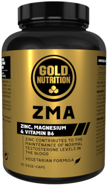 GoldNutrition ZMA Zinc, Magnesio y B6 90 Cápsulas Vegetarianas