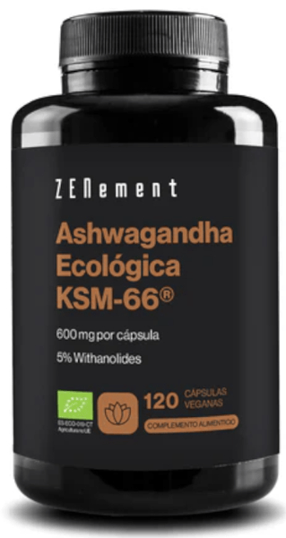 ZENement Ashwagandha Ecológica KSM-66 120 Cápsulas Veganas