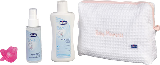 Chicco Neceser Baby Moments Piqué Rosa +0m