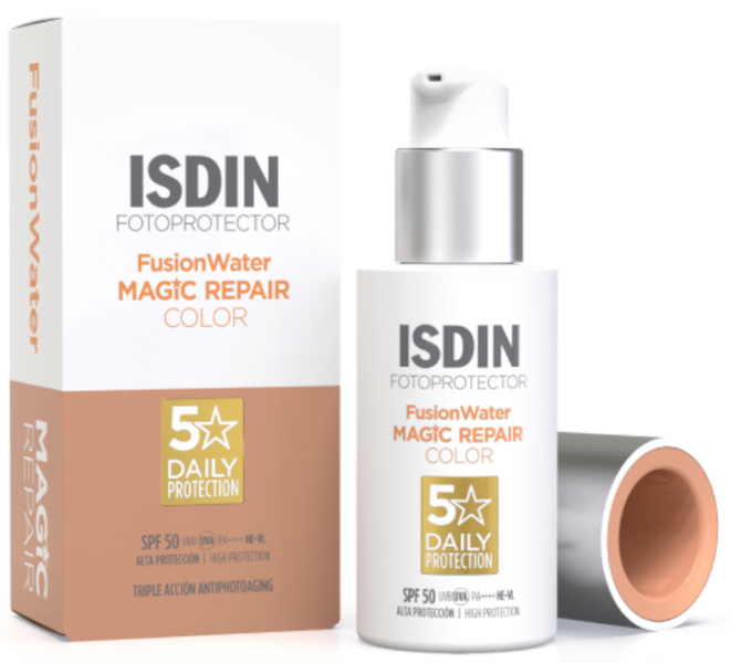 Isdin Fusion Water Magic Repair Color SPF50 50 Ml