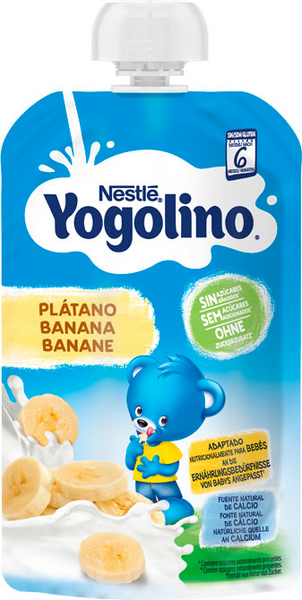 Nestlé Yogolino Bolsita Plátano Sin Azúcar +6m 100 Gr