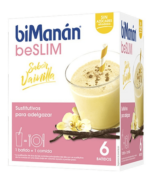 Bimanán Be Slim Batido Sabor Vainilla 6 Sobres