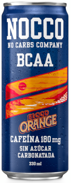 NOCCO BCCA Bebida Energética Blood Orange Del Sol 330 Ml