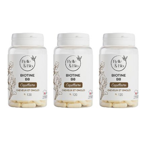 Croissance Capillaire Lot Biotine Vitamine B8 x 3