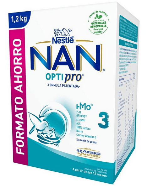 Nestlé Nan Optipro 3 Leche Crecimiento 1200 gr
