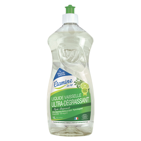 Liquide Vaisselle Ultra Dégraissant Thym Bergamote 1L