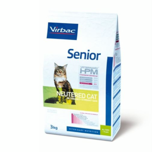 Veterinary hpm Neutered Chat Senior (+10ans) Croquettes 3kg