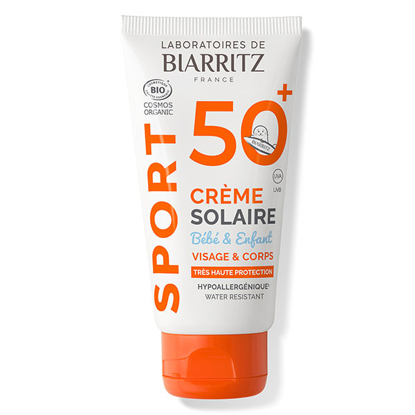 Soins Solaires Sport Crème Enfant SPF50+ Bio 50ml