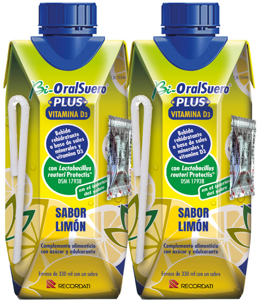 Bi-Oralsuero Plus Rehidratante Sabor Limón 2x330 Ml