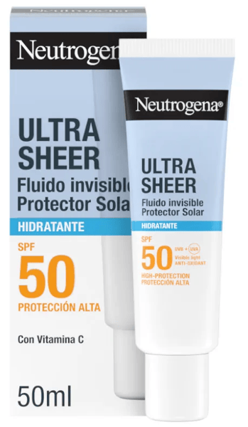 Neutrogena Ultra Sheer Protector Solar Facial Invisible Hidratante SPF50