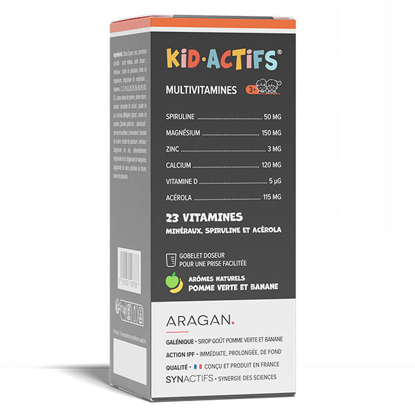 Aragan - Sirop Kidactifs Multivitamines - Booster d'immunité 3