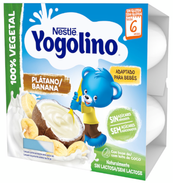 Nestlé Yogolino Coco Y Plátano +6m 4x100 Gr