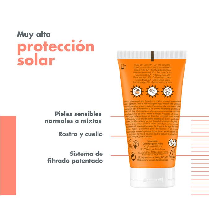 Thumbnail 1 de Avène Fluido Solar SPF50+ 3x50 ml protección