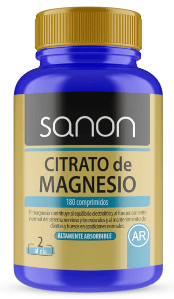 Sanon Citrato de Magnesio 180 Comprimidos