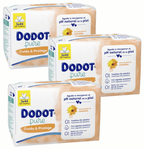 Dodot Toallitas Pure Cuida & Protege 9x44 uds