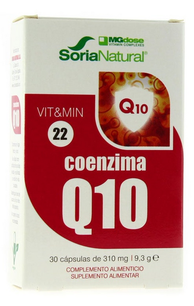 Soria Natural Vit & Min 22 Coenzima Q10 30 cápsulas de 310mg