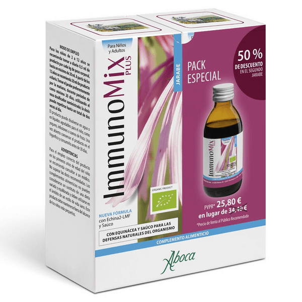 En Oferta Aboca Pack Immunomix Plus Jarabe 2X210 Ml