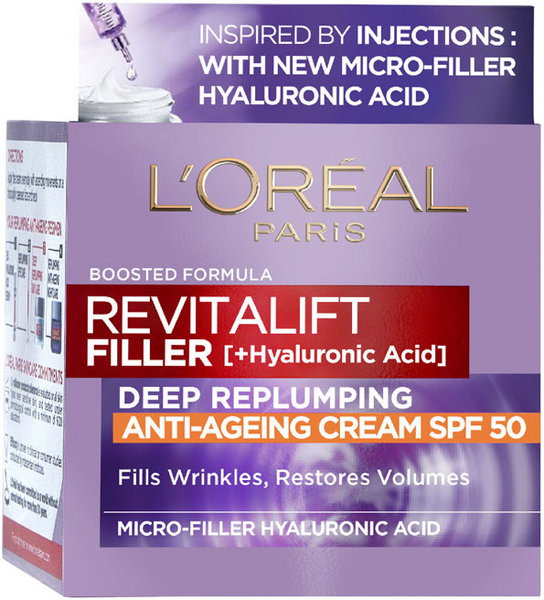 L'Oréal Paris Revitalift Filler Crema De Día SPF50 50 Ml