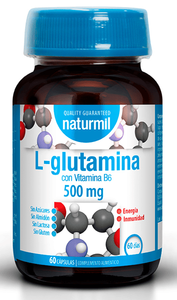 Naturmil L-Glutamina con Vit. B6 500mg 60 Cápsulas