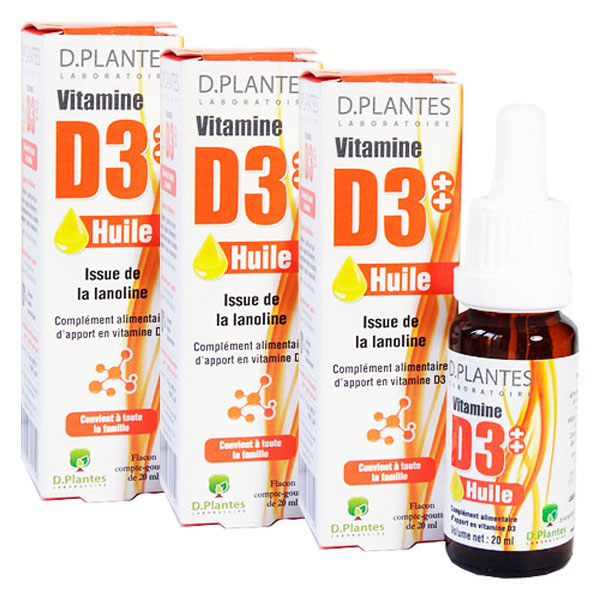Vitamine D3 400UI lot de 3