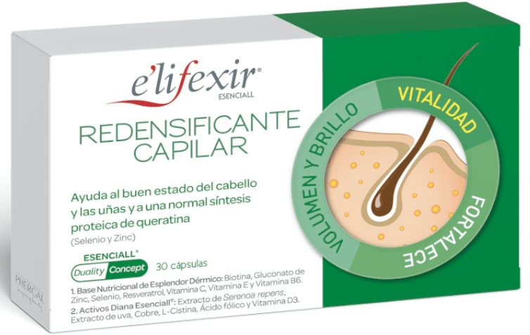 Elifexir Esenciall Redensificante Capilar 30 Cápsulas
