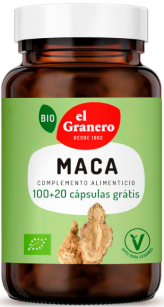 El Granero Integral Maca BIO 560mg Plus 120 Cápsulas