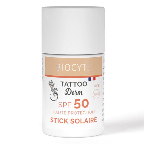 - Tatoo Derm Stick Solaire SPF50 - Haute protection solaire - Format nomade