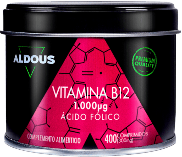 Aldous Vitamina B12 con Ácido Fólico 400 comprimidos