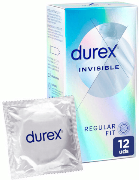 Durex Invisible ExtraFino Extra Sensitivo 12 unidades