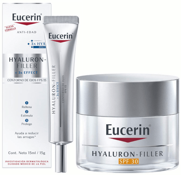 Eucerin Hyaluron-Filler Crema Día SPF30 50 ml + Contorno Ojos 15 ml