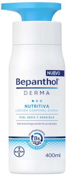 Bepanthol Derma Loción Corporal Nutritiva Diaria Piel Seca 400 ml