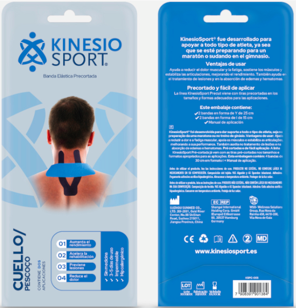 KinesioSport Banda Precortada Cuello