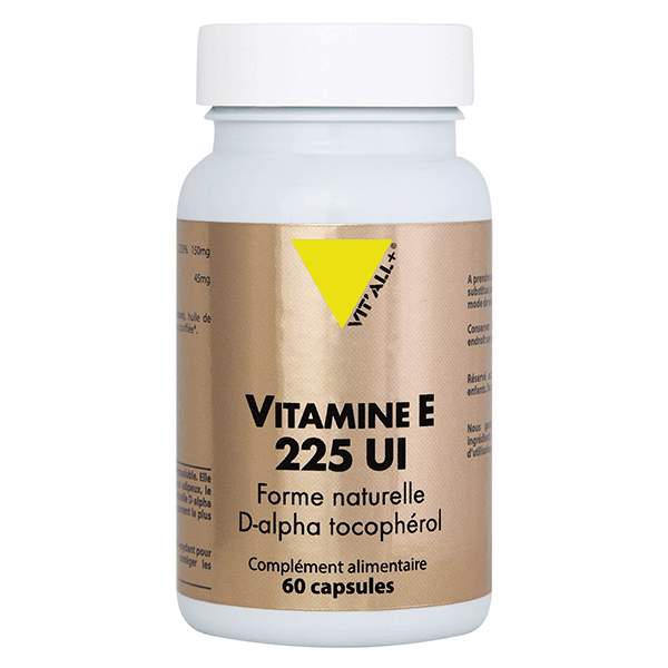 VITAMINE E 225 U.I D-ALPHA TOCOPHÉROL 60 capsules 2