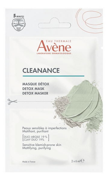 Avène Cleanance Mascarilla Detox 2x6 ml