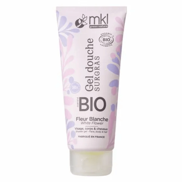 MKL Gel Douche BIO Fleur Blanche, cheveux, visage et corps 200ml 2