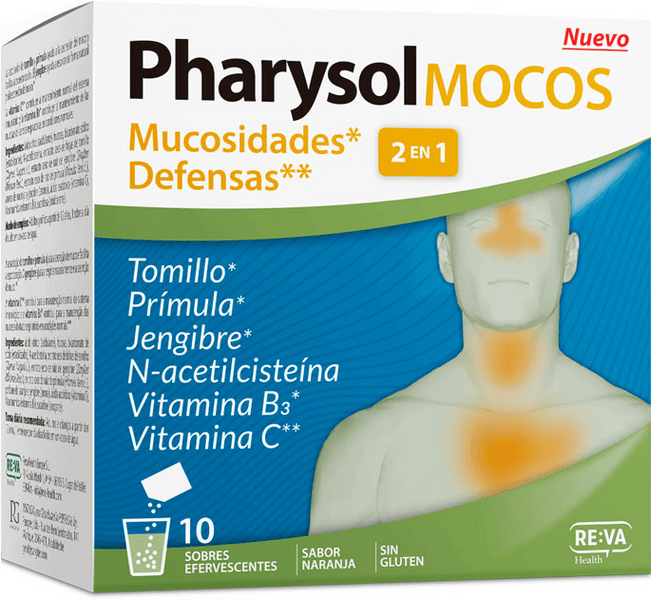 Pharysol Sobres Efervescentes Mucosidades Y Defensas 10 Sobres - Imagen 3
