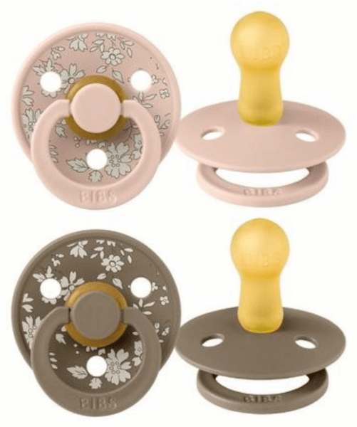 Bibs Chupetes Colour Round Liberty Capel Blush Mix 0-6m 2 uds