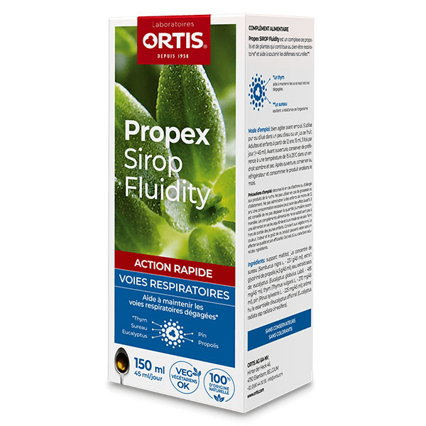 Propex Sirop Fluidity Voies Respiratoires Dégagées et Défenses Naturelles Renforcées 150ml 4