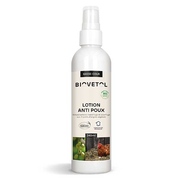 BIOVETOL Lotion anti-poux bio pour basse-cour