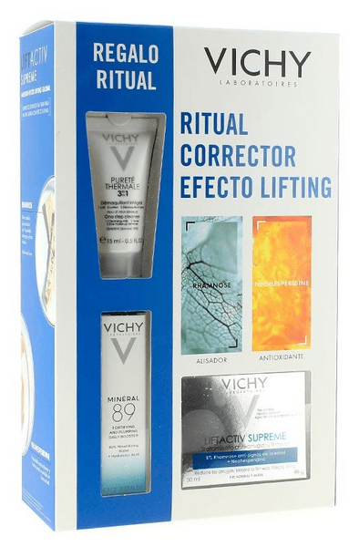 Vichy Lift Supreme Piel Normal Mixta + Desmaquillante 15 ml + Booster Mineral 89 10 ml