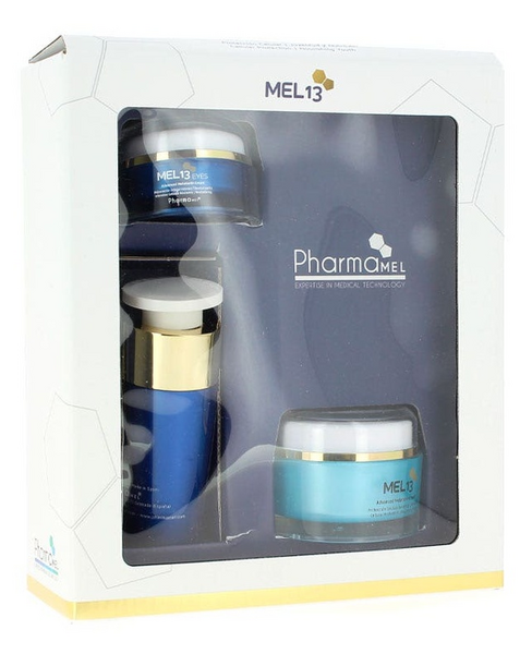 MEL13 Pack Protección Celular Intensa Crema 50ml + Sérum 30ml + Contorno 15ml