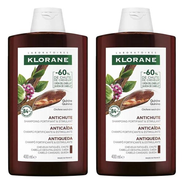 Quinine Edelweiss Shampoing Fortifiant Lot de 2 x 400ml