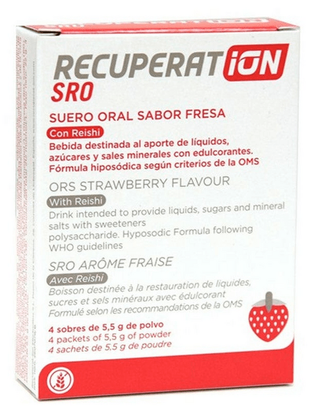Recuperation Suero Oral Sabor Fresa 4 Uds X 5,5 Gr