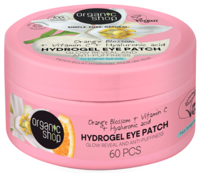 Organic Shop Parches Iluminadores y Anti-Hinchazón Contorno Ojos 60 uds