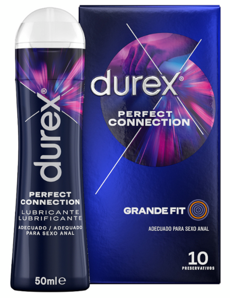 Durex Perfect Connection Preservativos 10 Unidades + Lubricante 50ml