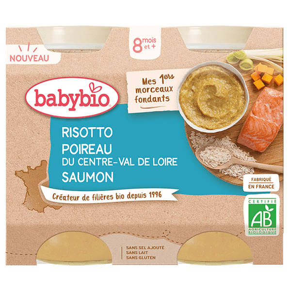 Risotto Poireau du Centre-Val de Loire Saumon Bio 2 x 200g 4