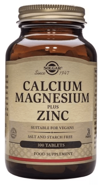 Solgar Calcio/Magnesio Plus Zinc 100 Comprimidos