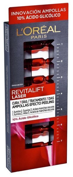 L'Oréal Revitalift Laser Ampollas 10% Ácido Glicólico 7 Uds