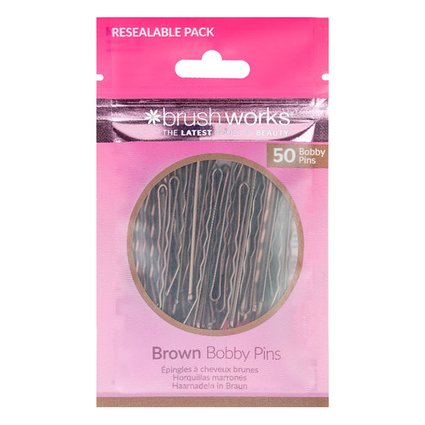Epingles à cheveux bruns X50